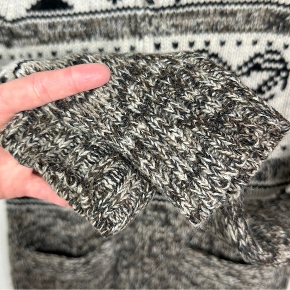 Aritzia TNA From Sea to Sky 100% Lambswool Zipper Sweater Grey Size XS Wool Knit - Picture 7 of 13